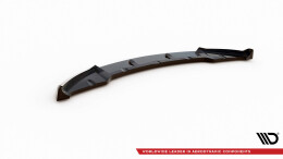 Cup Spoilerlippe Front Ansatz passend für Mini One R56 schwarz Hochglanz