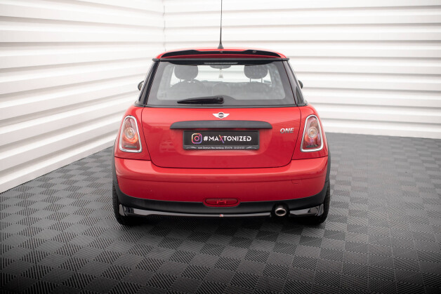 Heck Ansatz Flaps Diffusor passend für Mini One R56 schwarz Hochglanz