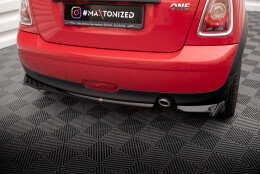 Heck Ansatz Flaps Diffusor passend für Mini One R56 schwarz Hochglanz
