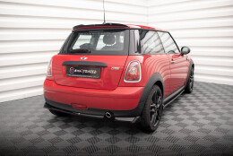 Street+ Heck Ansatz Flaps passend für Mini One R56 schwarz Hochglanz