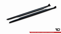 Seitenschweller Ansatz Cup Leisten für Mini One R56 schwarz Hochglanz