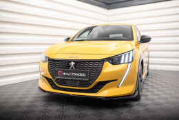 Cup Spoilerlippe Front Ansatz V.2 passend für Peugeot 208 GT Mk2 schwarz Hochglanz