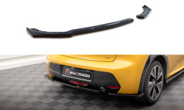 Heck Ansatz Flaps Diffusor passend für Peugeot 208 GT Mk2 schwarz Hochglanz