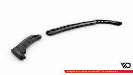 Heck Ansatz Flaps Diffusor passend für Peugeot 208 GT Mk2 schwarz Hochglanz