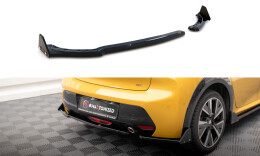 Heck Ansatz Flaps Diffusor V.1 + Flaps passend für Peugeot 208 GT Mk2