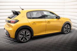 Seitenschweller Ansatz Cup Leisten passend für Peugeot 208 GT Mk2 schwarz Hochglanz