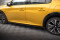 Seitenschweller Ansatz Cup Leisten für Peugeot 208 GT Mk2 schwarz Hochglanz