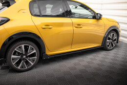 Seitenschweller Ansatz Cup Leisten + Flaps passend für Peugeot 208 GT Mk2