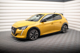 Seitenschweller Ansatz Cup Leisten + Flaps passend für Peugeot 208 GT Mk2
