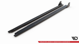 Seitenschweller Ansatz Cup Leisten + Flaps passend für Peugeot 208 GT Mk2