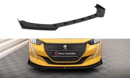 Street Pro Cup Spoilerlippe Front Ansatz passend für Peugeot 208 GT Mk2 rot+ Hochglanz Flaps