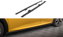 Street Pro Seitenschweller Ansatz Cup Leisten passend für Peugeot 208 GT Mk2 SCHWARZ