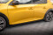 Street Pro Seitenschweller Ansatz Cup Leisten passend für Peugeot 208 GT Mk2 SCHWARZ+ HOCHGLANZ FLAPS