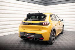 Street Pro Heck Ansatz Flaps Diffusor passend für Peugeot 208 GT Mk2 SCHWARZ