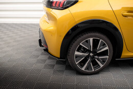 Street Pro Heck Ansatz Flaps Diffusor passend für Peugeot 208 GT Mk2 SCHWARZ