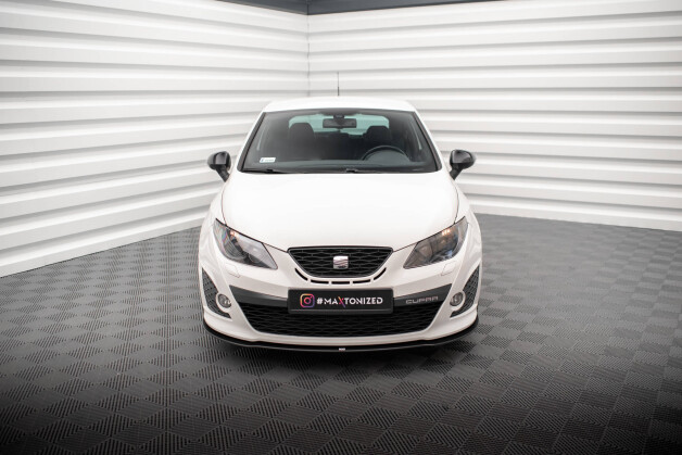 Street Pro Cup Spoilerlippe Front Ansatz passend für Seat Ibiza Sport Coupe Mk4 SCHWARZ