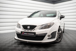 Street Pro Cup Spoilerlippe Front Ansatz passend für Seat Ibiza Sport Coupe Mk4 SCHWARZ