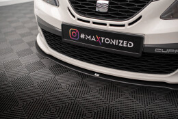 Street Pro Cup Spoilerlippe Front Ansatz passend für Seat Ibiza Sport Coupe Mk4 SCHWARZ