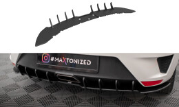 Street Pro Heckschürze Heck Ansatz Diffusor passend für Seat Ibiza Sport Coupe Mk4 SCHWARZ