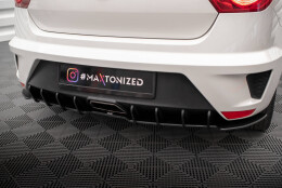 Street Pro Heckschürze Heck Ansatz Diffusor passend für Seat Ibiza Sport Coupe Mk4 SCHWARZ