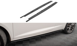 Street Pro Seitenschweller Ansatz Cup Leisten passend für Seat Ibiza Sport Coupe Mk4 SCHWARZ