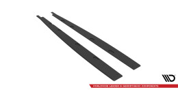 Street Pro Seitenschweller Ansatz Cup Leisten passend für Seat Ibiza Sport Coupe Mk4 rot