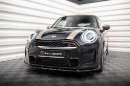 Cup Spoilerlippe Front Ansatz V.2 für Mini Cooper S F56 FL schwarz Hochglanz