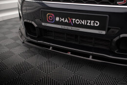 Cup Spoilerlippe Front Ansatz V.2 passend für Mini Cooper S F56 Facelift schwarz Hochglanz