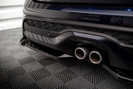 Mittlerer Cup Diffusor Heck Ansatz passend für Mini Cooper S F56 Facelift schwarz Hochglanz