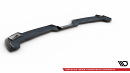 Mittlerer Cup Diffusor Heck Ansatz passend für Mini Cooper S F56 Facelift schwarz Hochglanz