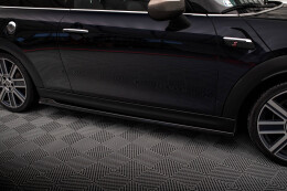 Seitenschweller Ansatz Cup Leisten für Mini Cooper S F56 Facelift schwarz Hochglanz