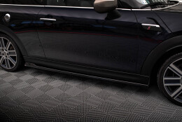 Seitenschweller Ansatz Cup Leisten passend für Mini Cooper S F56 Facelift schwarz Hochglanz