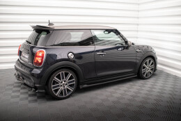 Seitenschweller Ansatz Cup Leisten passend für Mini Cooper S F56 Facelift schwarz Hochglanz