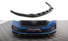 Cup Spoilerlippe Front Ansatz V.1 passend für Skoda Octavia Sportline Mk4 schwarz Hochglanz