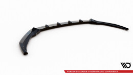 Cup Spoilerlippe Front Ansatz V.1 passend für Skoda Octavia Sportline Mk4 schwarz Hochglanz
