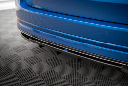 Mittlerer Cup Diffusor DTM Look Heck Ansatz für Skoda Octavia Sportline Mk4 schwarz Hochglanz