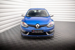 Cup Spoilerlippe Front Ansatz für Renault Megane GT Line Grandtour Mk3 Facelift schwarz Hochglanz