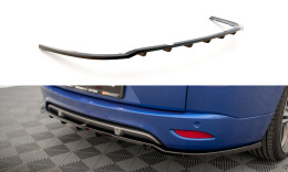 Mittlerer Cup Diffusor Heck Ansatz DTM Look passend für Renault Megane GT Line Grandtour Mk3 Facelift schwarz Hochglanz