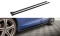 Seitenschweller Ansatz Cup Leisten für Renault Megane GT Line Grandtour Mk3 Facelift schwarz Hochglanz
