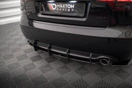 Street Pro Heckschürze Heck Ansatz Diffusor passend für Audi A4 S-Line B7 schwarz-rot