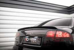 Heck Spoiler Aufsatz Abrisskante passend für Audi A4 Limousine S-Line B7 schwarz Hochglanz
