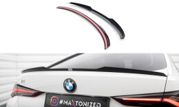 Heck Spoiler Aufsatz Abrisskante für BMW i4 / / M440i / 4 Gran Coupe M-Paket G26 schwarz Hochglanz