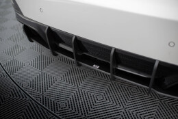 Street Pro Heckschürze Heck Ansatz Diffusor passend für BMW i4 M-Paket G26 schwarz-rot