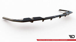 Mittlerer Cup Diffusor Heck Ansatz V.1 passend für BMW i4 M-Paket G26 schwarz Hochglanz