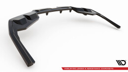 Mittlerer Cup Diffusor Heck Ansatz V.1 passend für BMW i4 M-Paket G26 schwarz Hochglanz