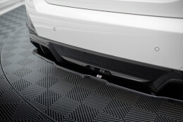Mittlerer Cup Diffusor Heck Ansatz V.2 passend für BMW i4 M-Paket G26 schwarz Hochglanz