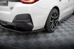 Mittlerer Cup Diffusor Heck Ansatz V.2 passend für BMW i4 M-Paket G26 schwarz Hochglanz