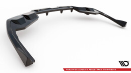 Mittlerer Cup Diffusor Heck Ansatz V.2 passend für BMW i4 M-Paket G26 schwarz Hochglanz