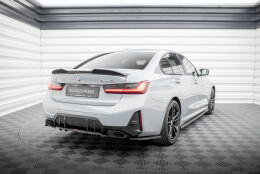 Mittlerer Cup Diffusor Heck Ansatz V.1 passend für BMW M340i G20 / G21 Facelift schwarz Hochglanz