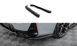 Heck Ansatz Flaps Diffusor passend für BMW M340i G20 / G21 Facelift schwarz Hochglanz